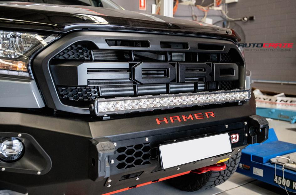 FORD RANGER RAPTOR LUXE GLOSS BLACK MACHINED GRAY TINT