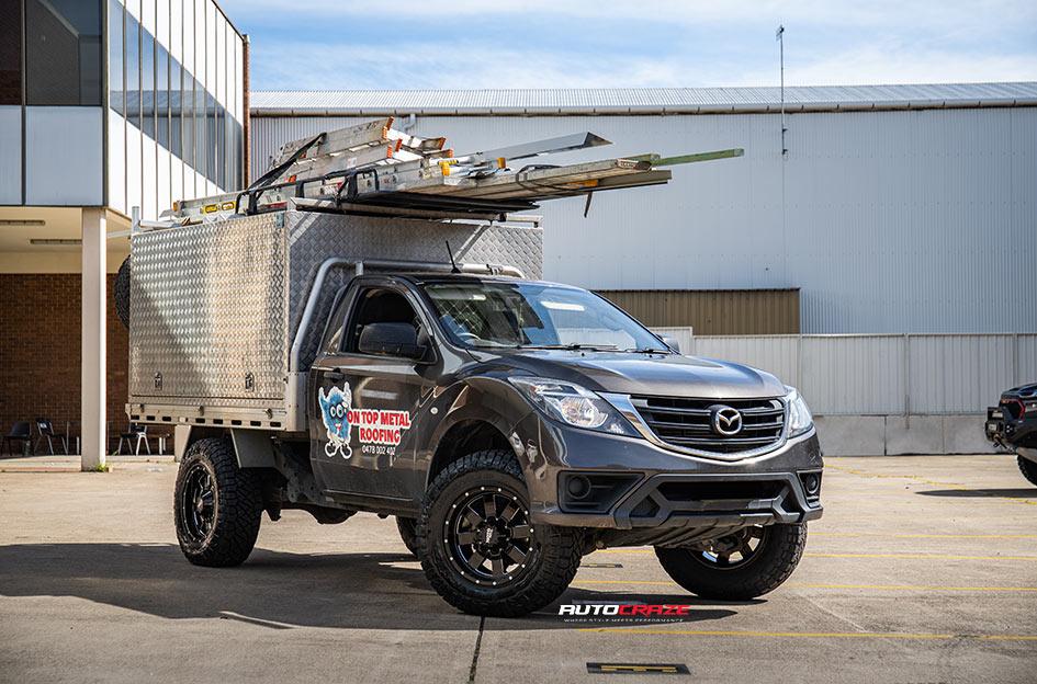 MAZDA BT 50 MO962 GLOSS BLACK MILLED ACCENTS