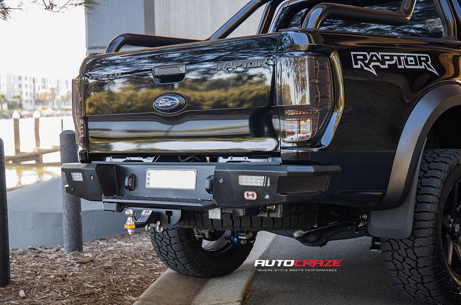 FORD RANGER RAPTOR AVALANCHE MATTE BLACK FRONT MILLED