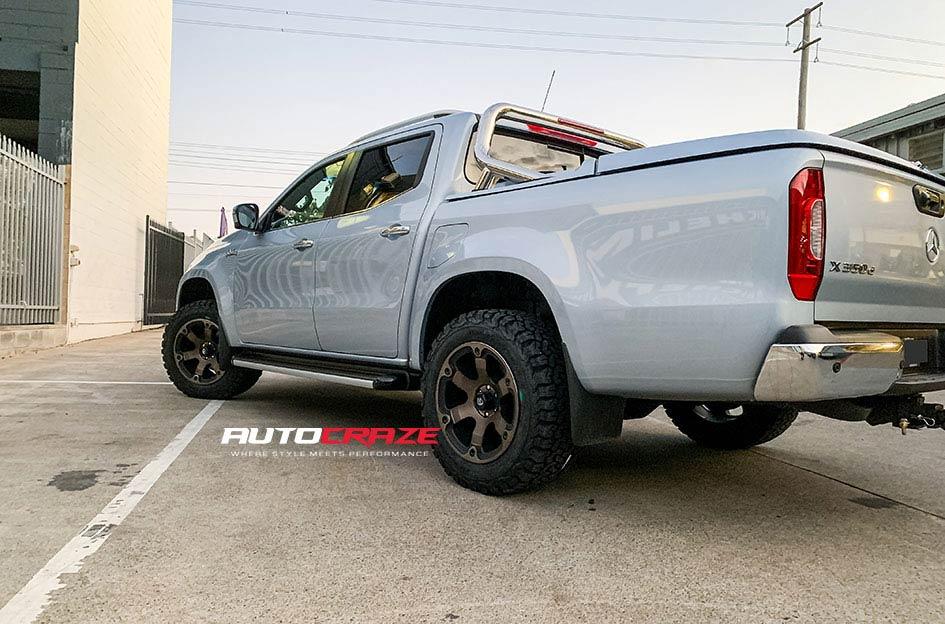 MERCEDES X CLASS BEAST BLACK MACHINED WITH DARK TINT