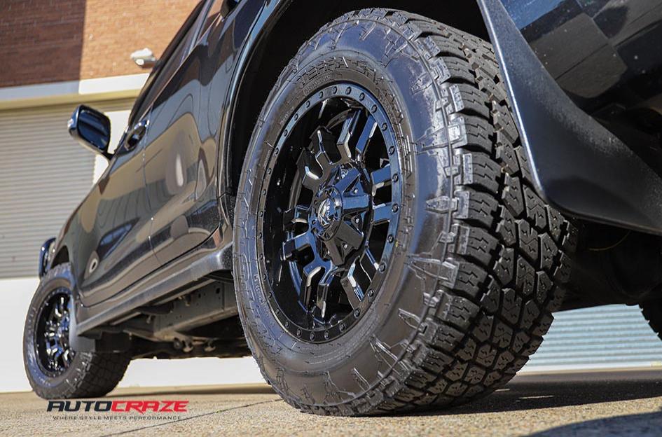 TOYOTA LANDCRUSIER SLEDGE GLOSS BLACK MILLED ACCENTS