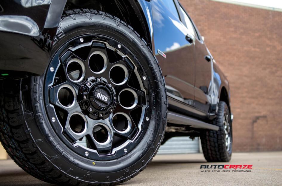 HOLDEN COLORADO GD08 MATTE BLACK MILLED ACCENTS