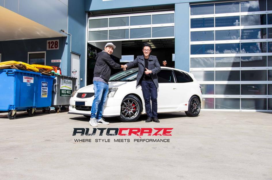 HONDA CIVIC 5 STUD ROTATE GUN METALLIC MATTE