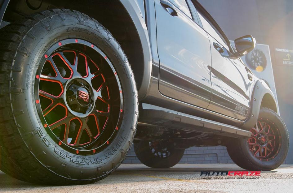 FORD RANGER GRENADE XD SATIN BLACK WITH RED MILLED