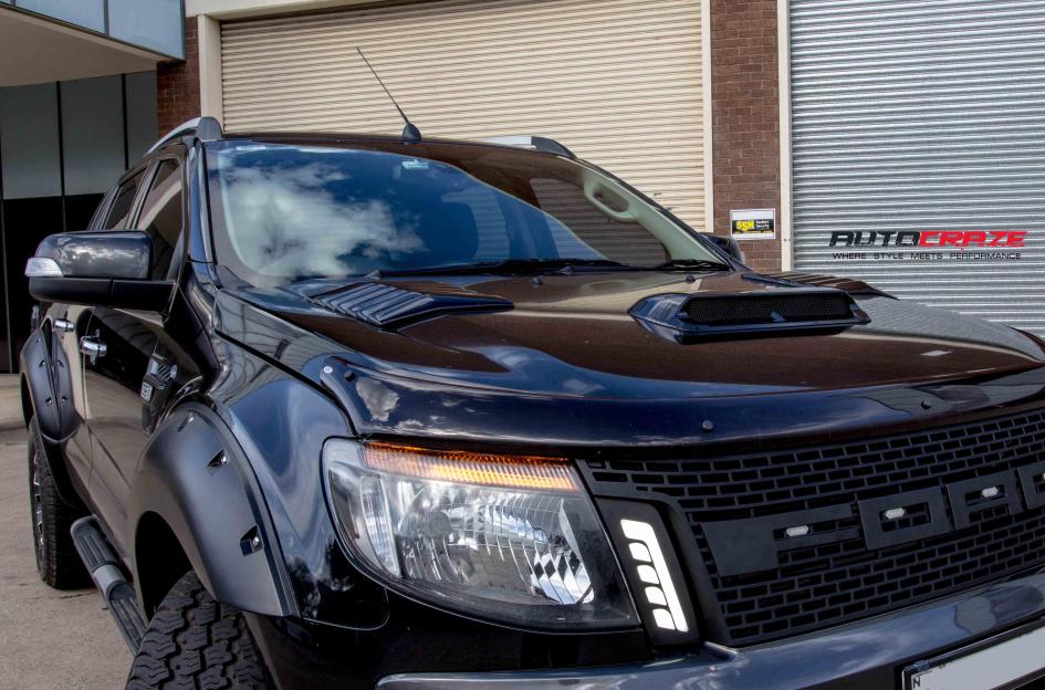 FORD RANGER ASSAULT GLOSS BLACK MILLED ACCENTS 20