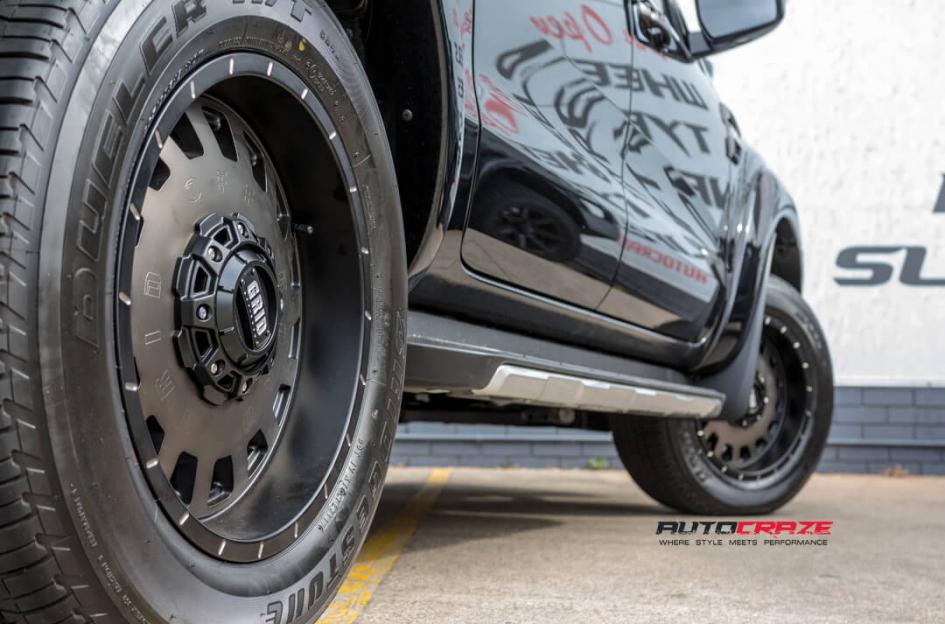 FORD RANGER GD03 MATTE BLACK MACHINED FACE WITH DARK MATTE TINT