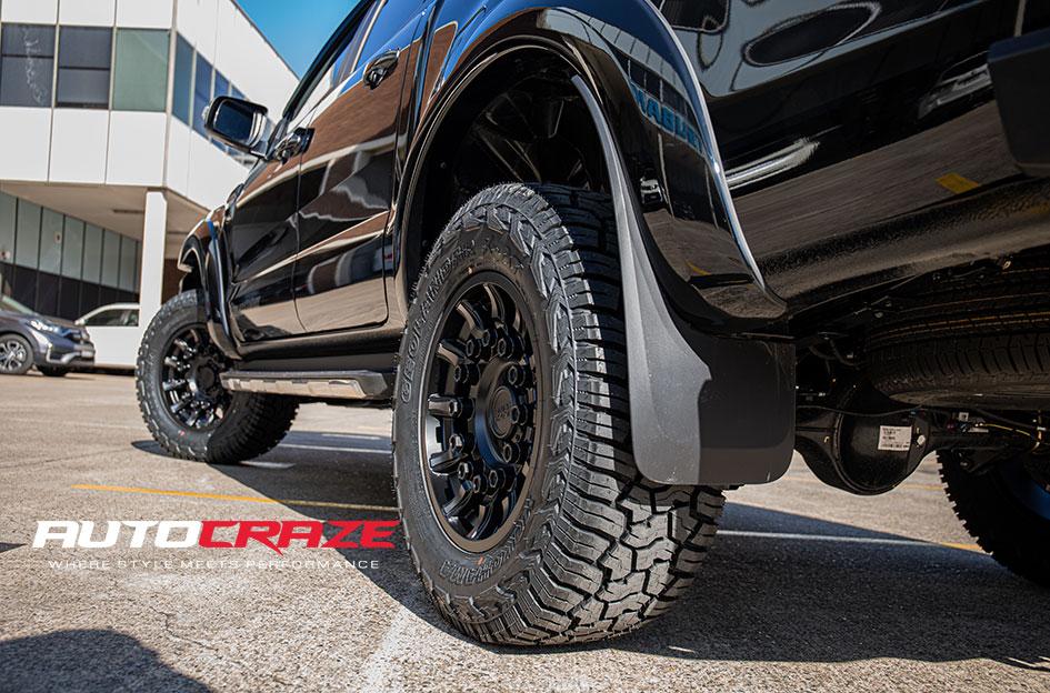 FORD RANGER MISSION MATTE BLACK MACHINED TINTED SPOKES