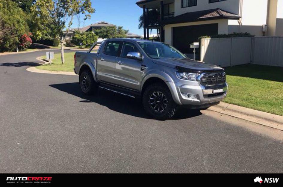 FORD RANGER GRID GD05 MATTE BLACK MILLED ACCENTS