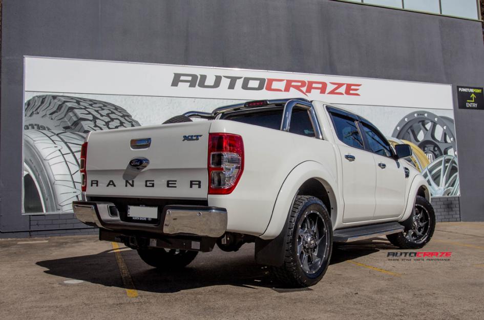 FORD RANGER GD01 GRAPHITE MILLED ACCENTS WITH CHROME INSERTS