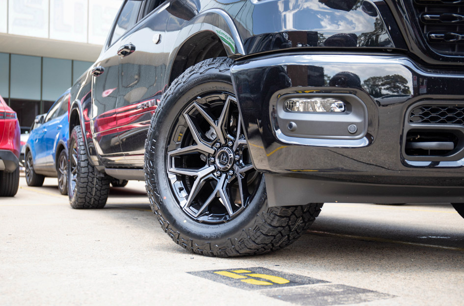 DODGE RAM FUEL FLUX GLOSS BLACK GREY TINT