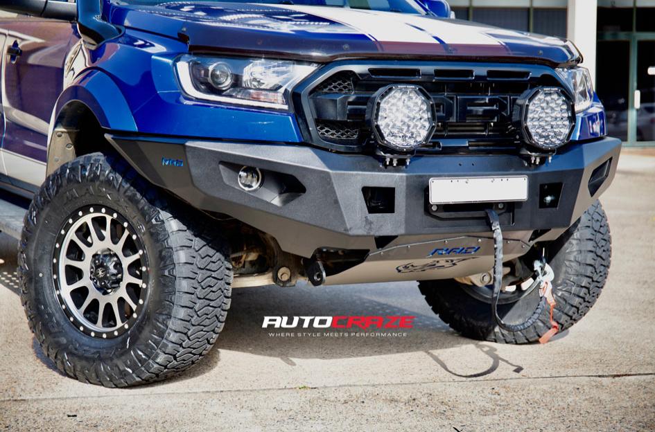 FORD RANGER RAPTOR CALIBRE SATIN BLACK MACHINED FACE