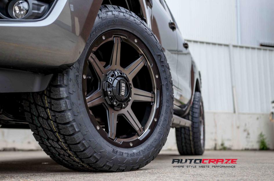FORD RANGER GD06 MATTE BLACK MACHINED FACE WITH DARK MATTE TINT