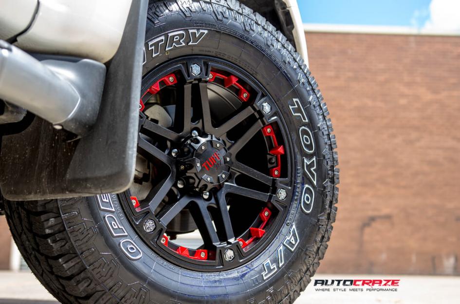 ISUZU DMAX T01 SATIN BLACK WITH RED INSERTS