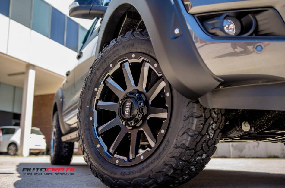 FORD RANGER GD05 MATTE BLACK MILLED ACCENTS