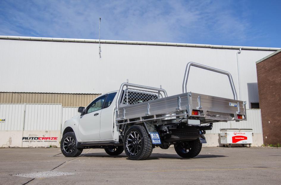 MAZDA BT 50 GRID GD05 MATTE BLACK MILLED ACCENTS