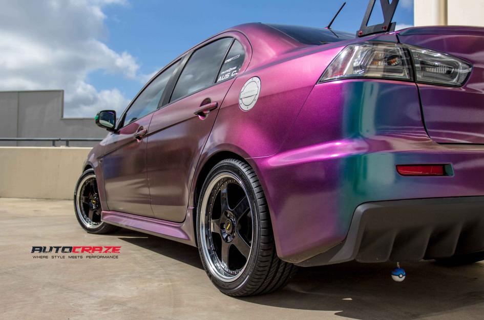 MITSUBISHI LANCER FR 1 BLACK MACHINED LIP