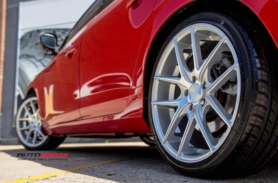 VOLVO V60 TARGA SILVER MACHINED FACE