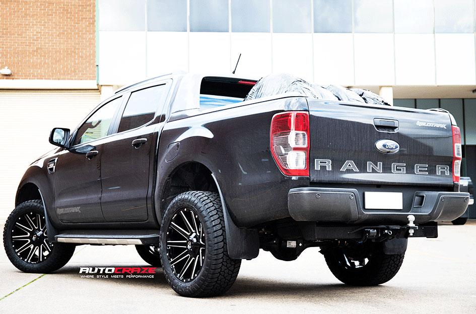 FORD RANGER CONTRA MATTE BLACK MILLED