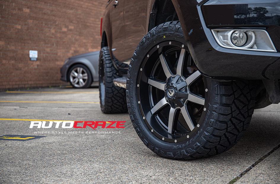 FORD RANGER MAVERICK BLACK MACHINED FACE