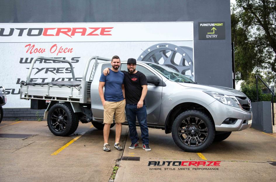 MAZDA BT 50 VAPOR BLACK MACHINED WITH DARK TINT