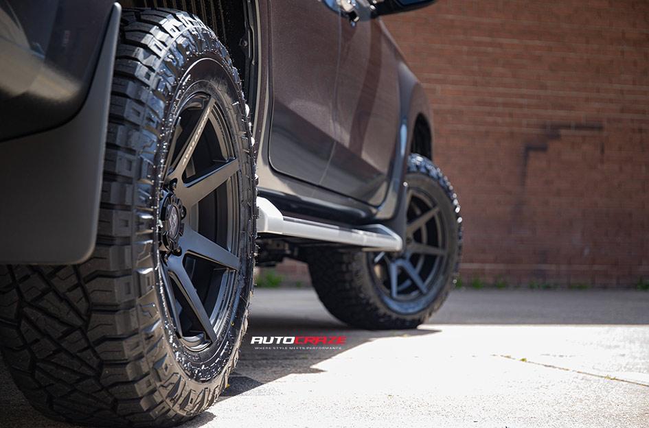 MITSUBISHI TRITON AVALANCHE MATTE BLACK FRONT MILLED