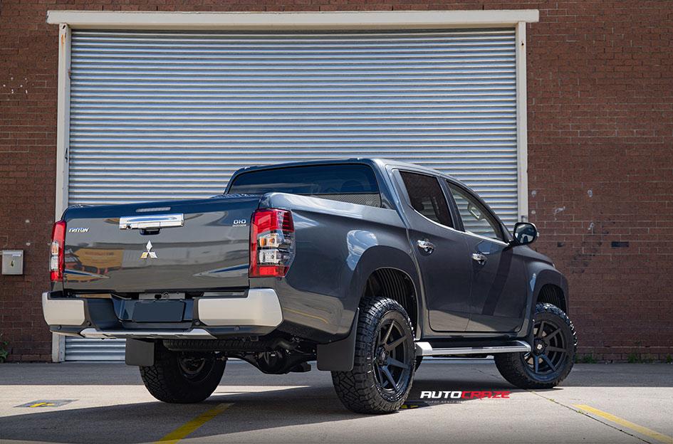 MITSUBISHI TRITON AVALANCHE MATTE BLACK FRONT MILLED