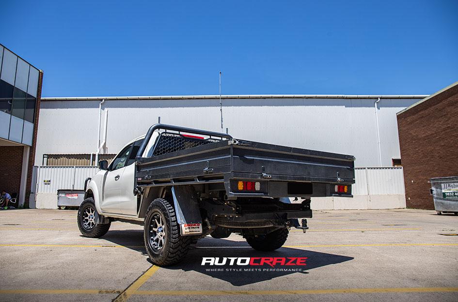 NISSAN NAVARA ADDICT MATTE BLACK MACHINED FACE