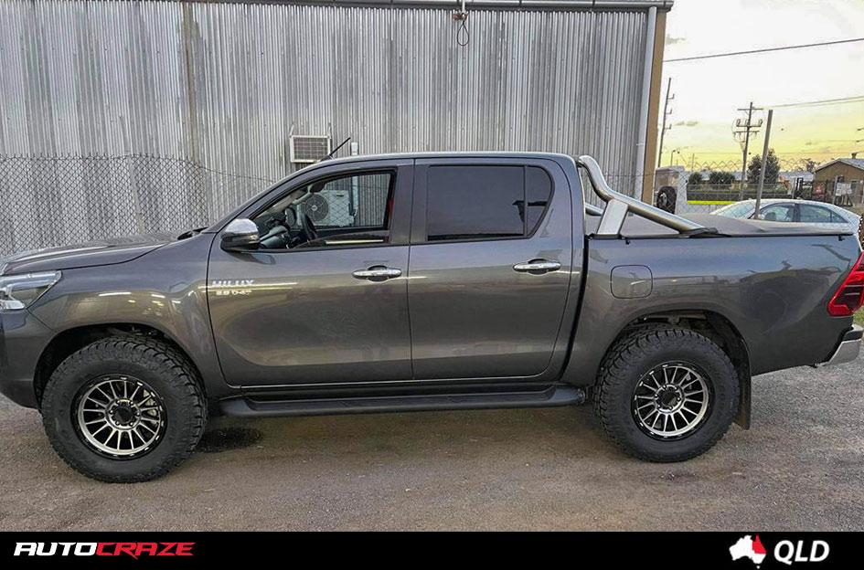 TOYOTA HILUX N80 4WD IMPACT KM542 SATIN BLACK MACHINED FACE