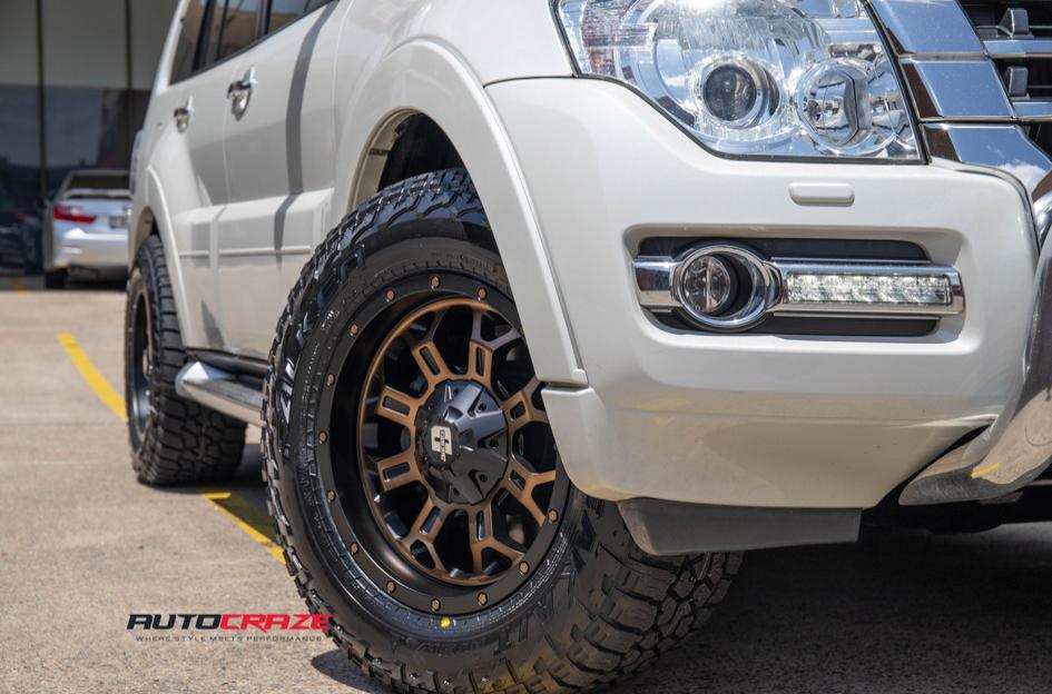 MITSUBISHI PAJERO HURRICANE MACHINED FACE BRONZE