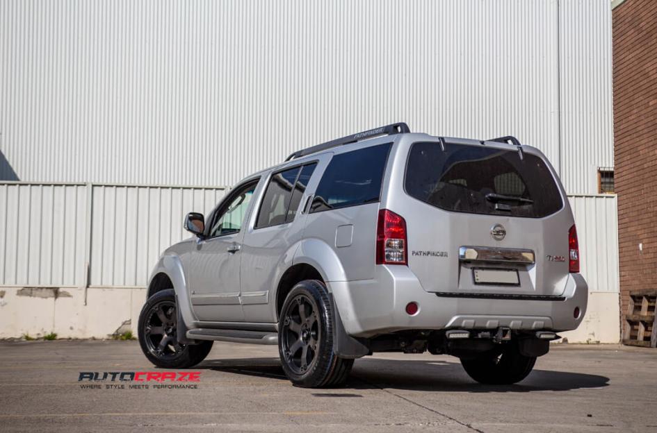 NISSAN PATHFINDER BEAST BLACK   MACHINED WITH DARK TINT