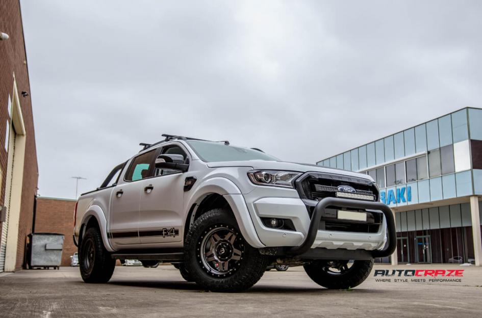 FORD RANGER ANZA MATTE ANTHRACITE WITH BLACK RING