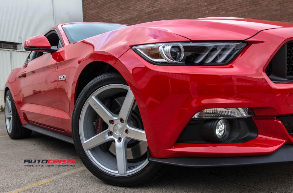 FORD MUSTANG MILAN SILVER MACHINED FACE 4