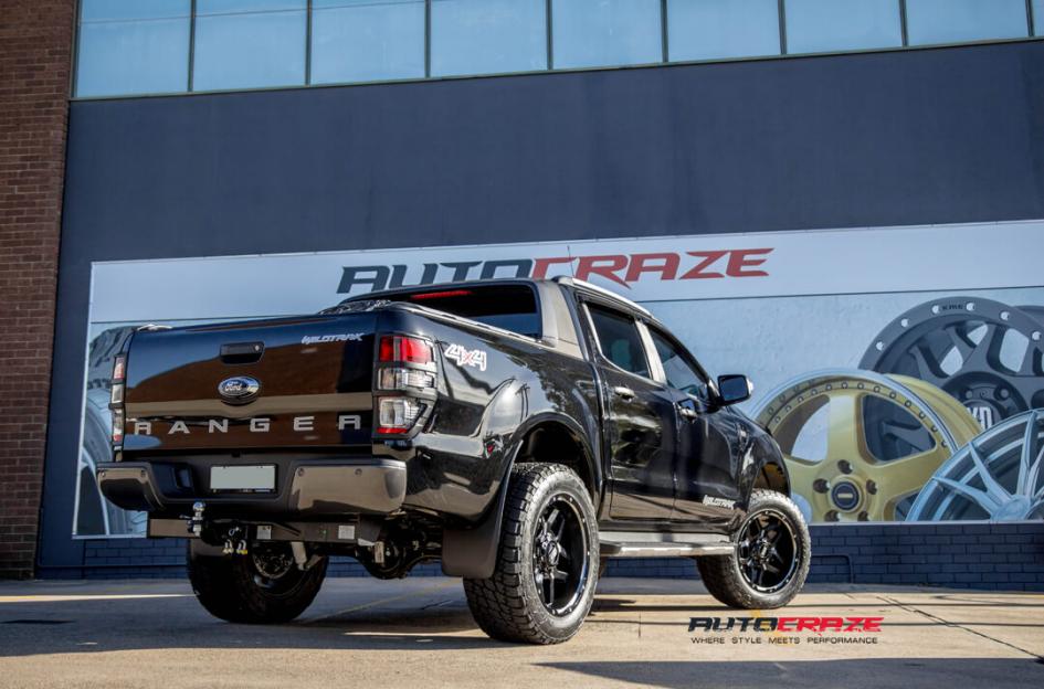 FORD RANGER GD07 MATTE BLACK MILLED