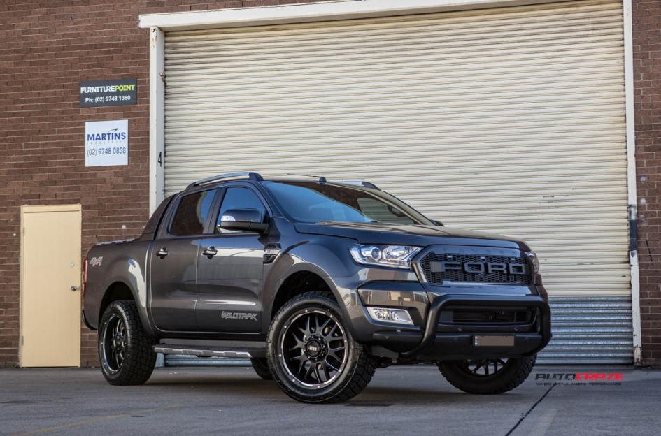 FORD RANGER GD02 MATTE BLACK MILLED ACCENTS