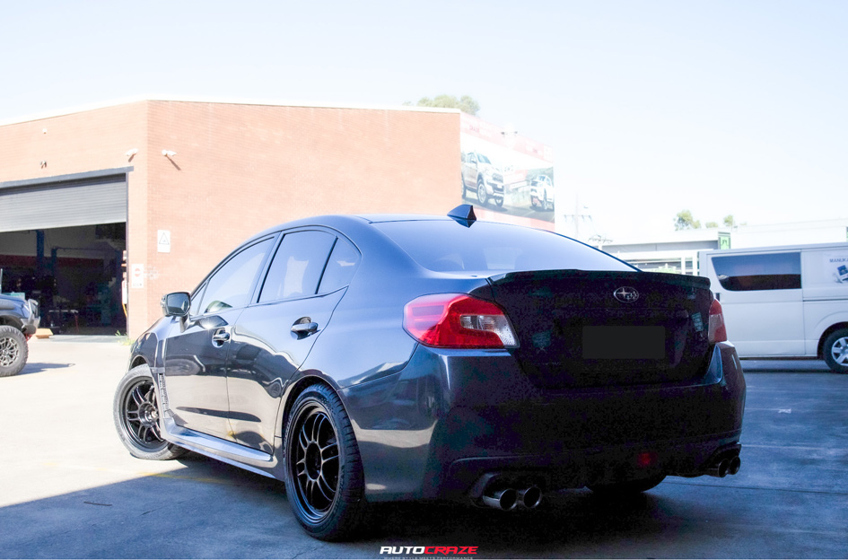 SUBARU WRX ENKEI RPF1 MATT BLACK