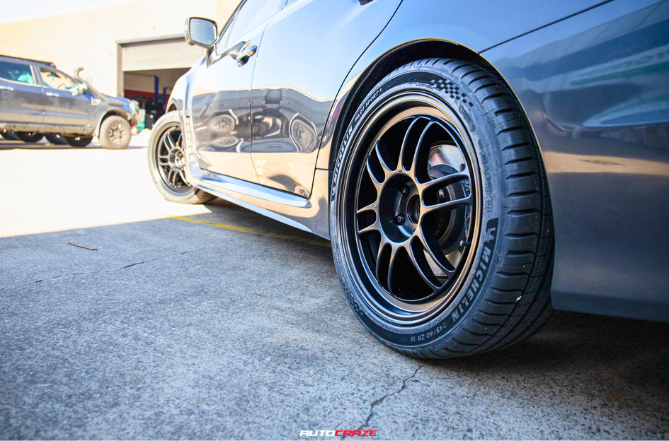 SUBARU WRX ENKEI RPF1 MATT BLACK