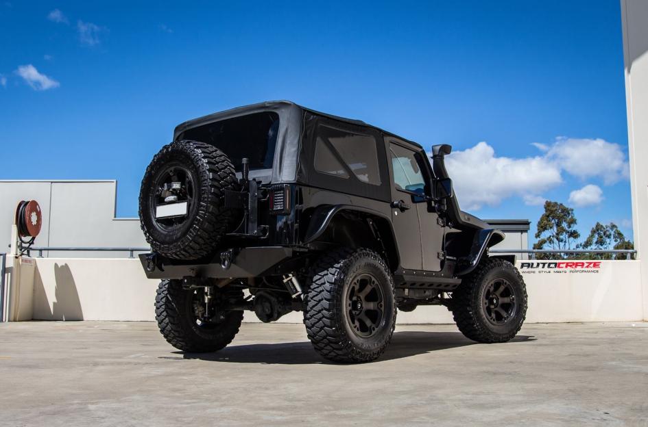 JEEP WRANGLER BEAST BLACK MACHINED WITH DARK TINT 3