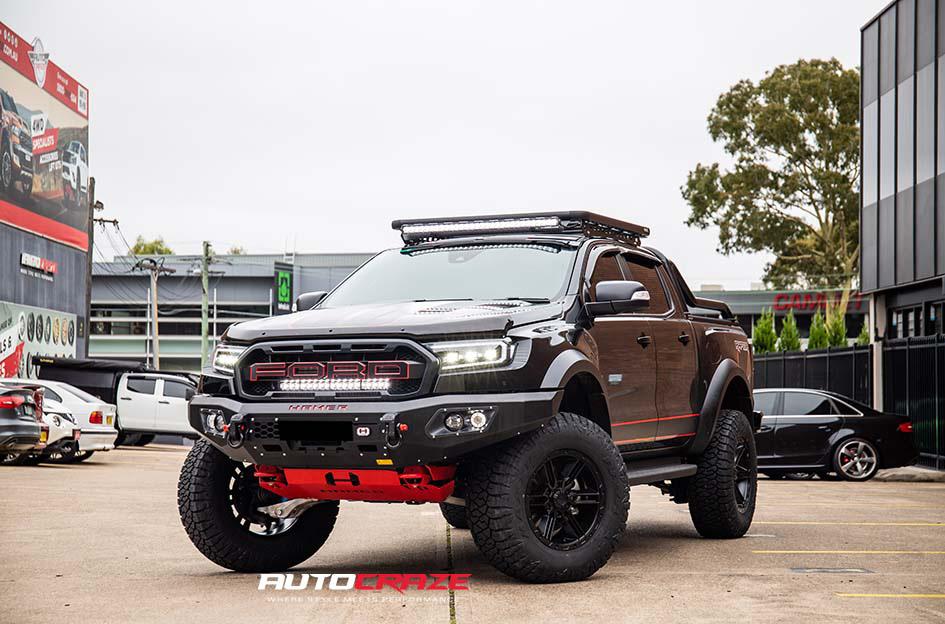 FORD RANGER RAPTOR RAILCAR 6 SATIN BLACK