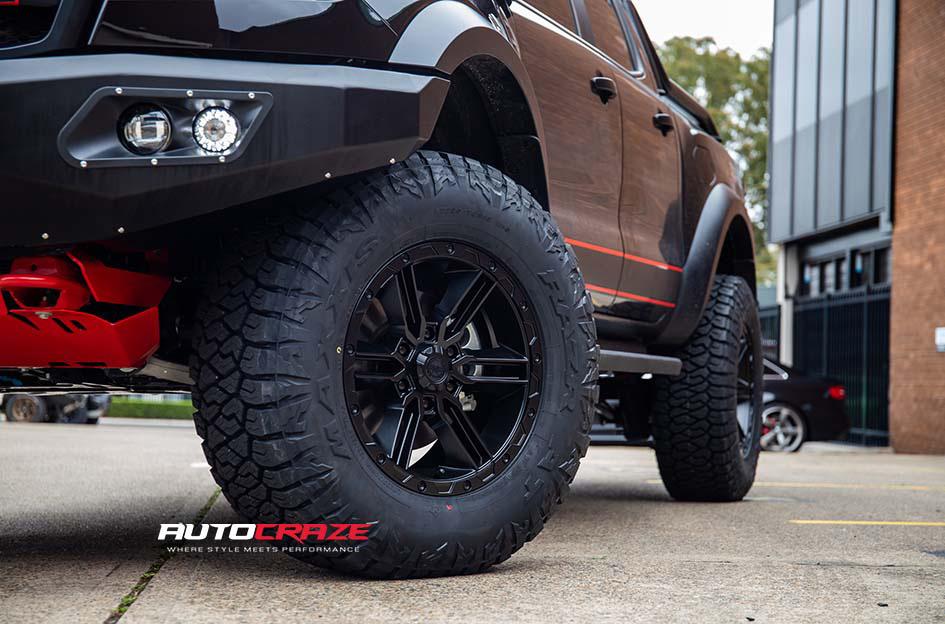FORD RANGER RAPTOR RAILCAR 6 SATIN BLACK