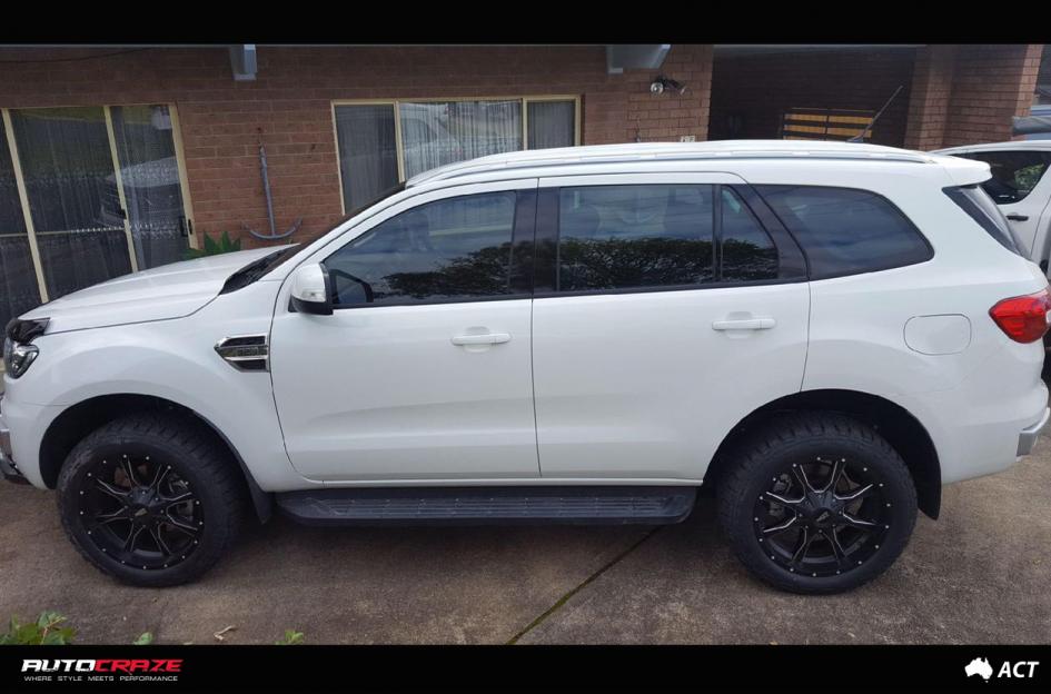FORD EVEREST MO970 SATIN BLACK MILLED ACCENTS