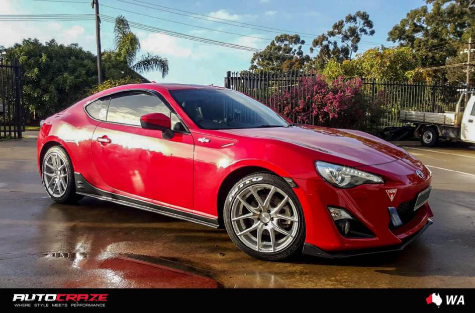 TOYOTA 86 TARGA SILVER MACHINED FACE