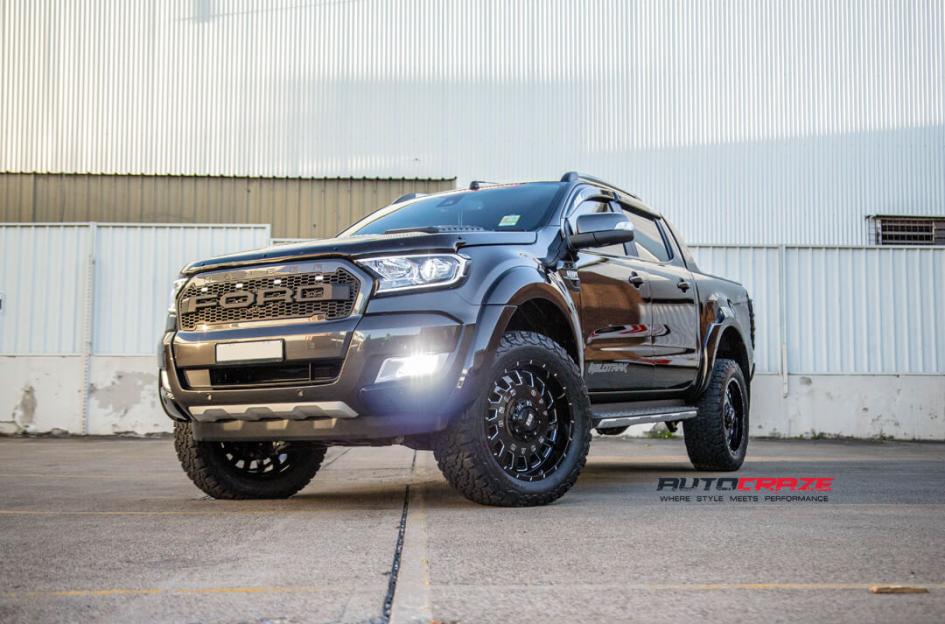 FORD RANGER GD03 GLOSS BLACK MILLED ACCENTS