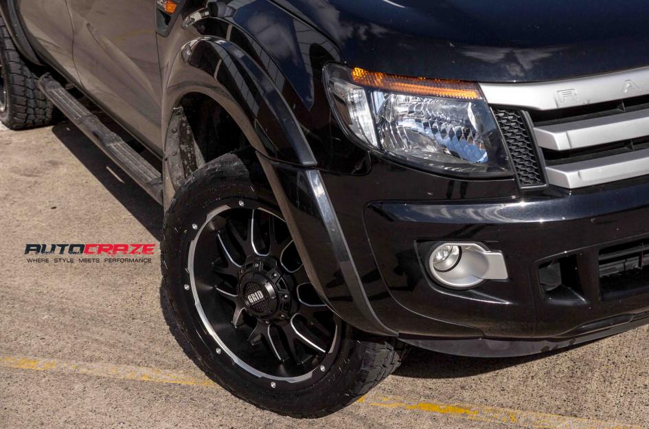 FORD RANGER GD02 MATTE BLACK MACHINED FACE