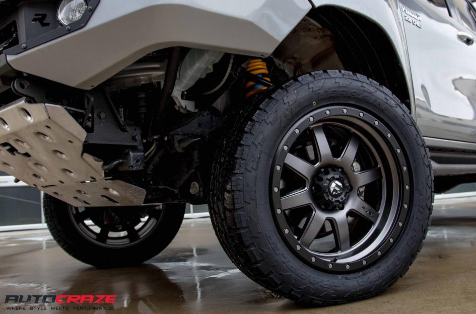 TOYOTA HILUX N80 4WD TROPHY MATTE ANTHRACITE WITH BLACK RING
