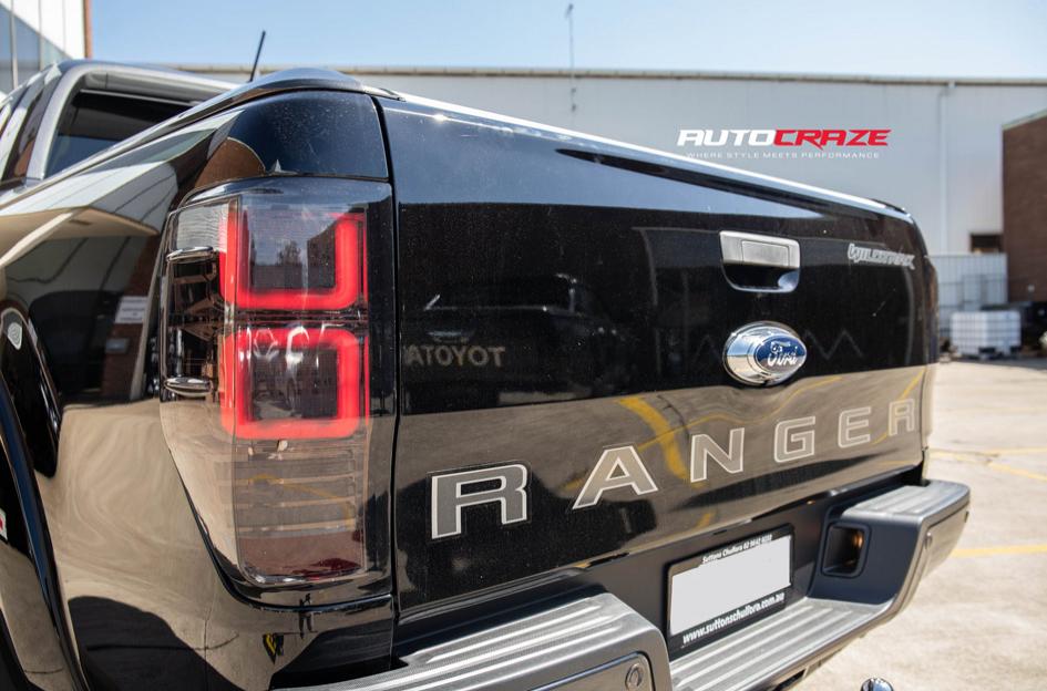 FORD RANGER AVALANCHE MATTE BLACK FRONT MILLED