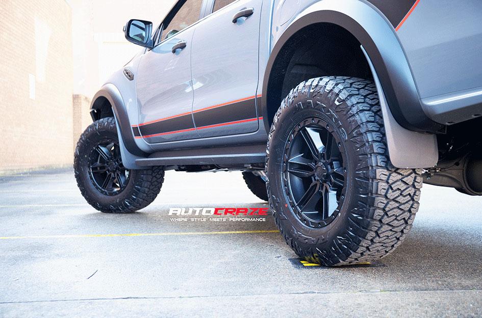 FORD RANGER RAPTOR RAILCAR 6 SATIN BLACK