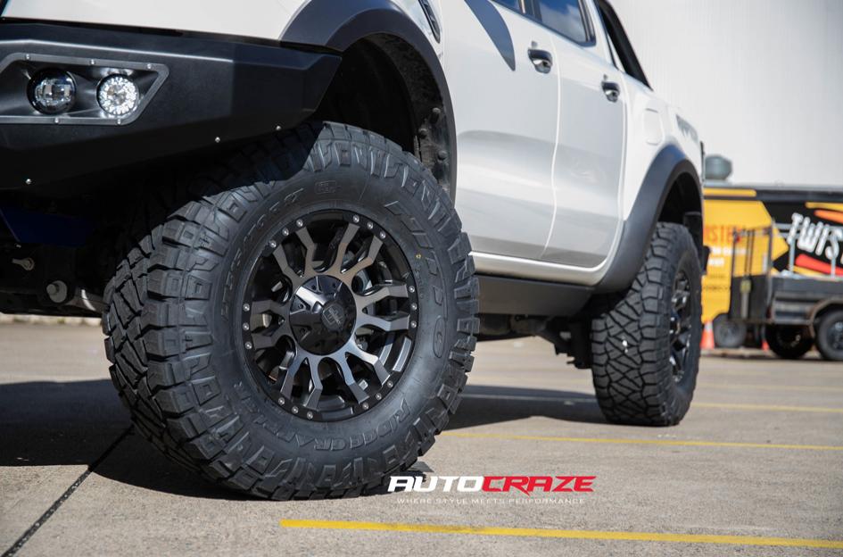 FORD RANGER RAPTOR FLORIDA MACHINED FACE BLACK MATTE GREY TINT