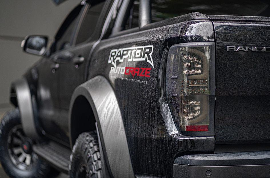 FORD RANGER RAPTOR GAUNTLET XD852 SATIN BLACK GRAY TINT