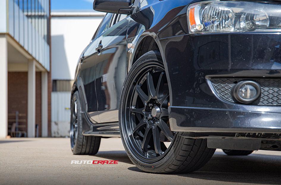 MITSUBISHI LANCER ROTATE MATTE BLACK 