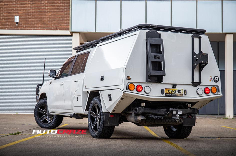 TOYOTA LANDCRUSIER KM702 SATIN BLACK MILLED ACCENTS